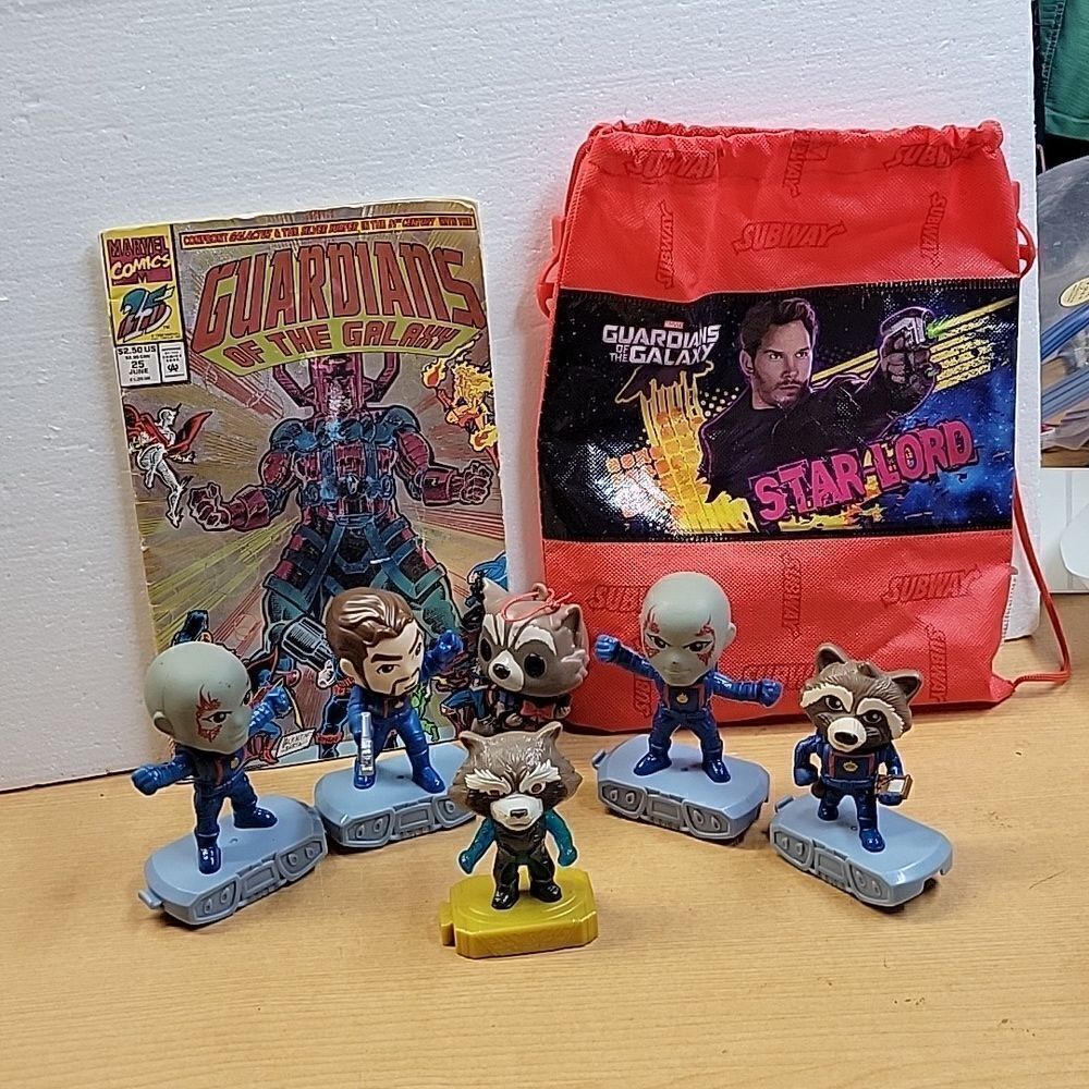2023 McDonalds Toys Marvel Guardians of the Galaxy, Foil cover comic book , bag